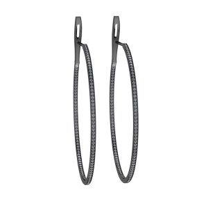 Black Gold Hoops Black1