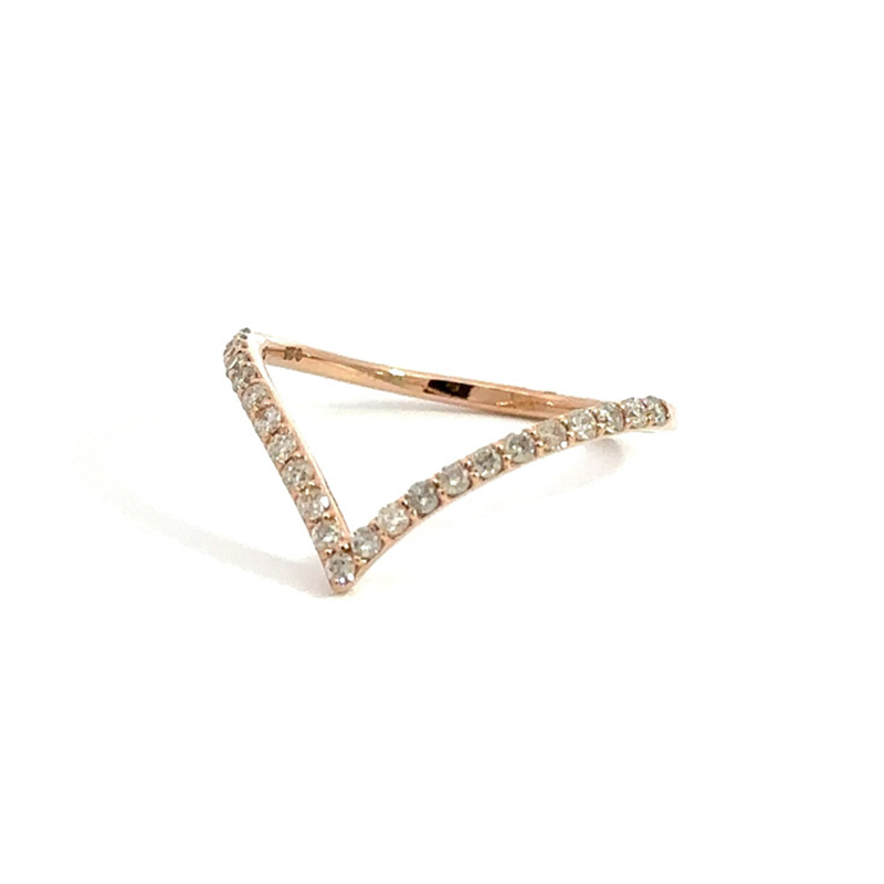 Diamond Chevron Ring 4