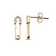 Diamond Safety Pin Earrings 1