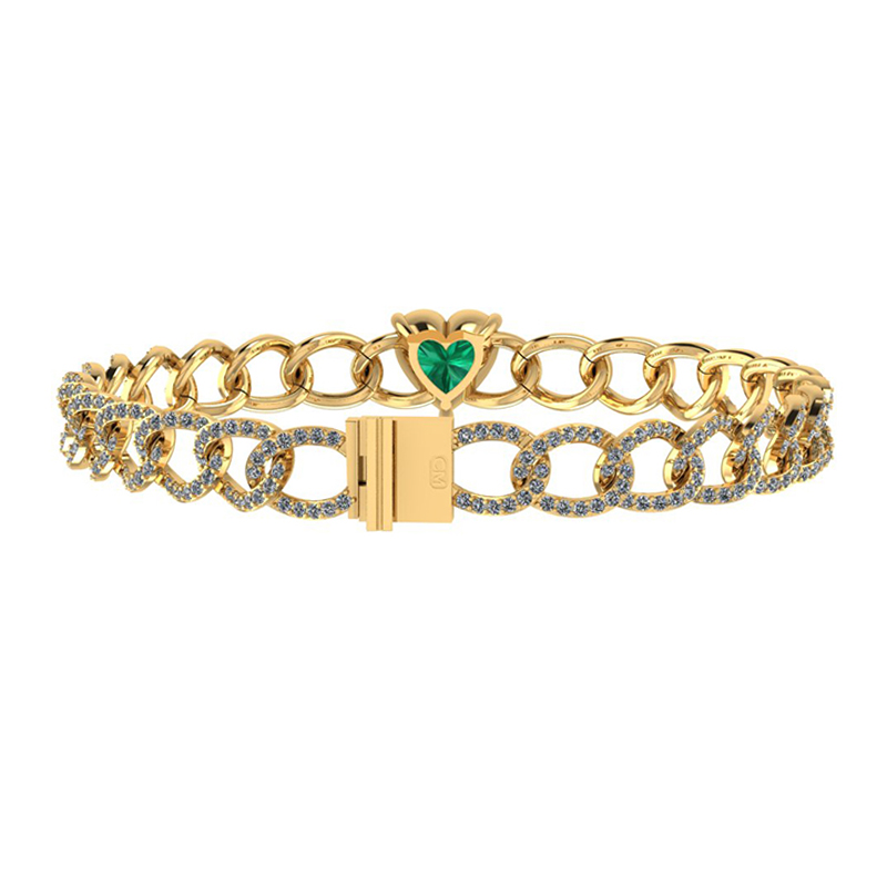 Diamond Emerald Heart Center G2