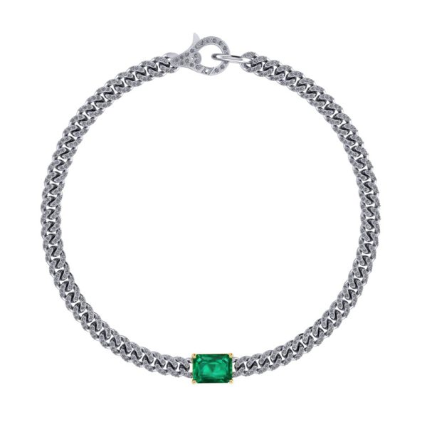 Diamond Necklace Emerald Center W1