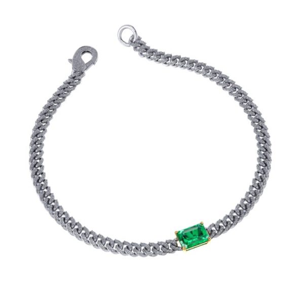 Diamond Necklace Emerald Center W2