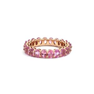 Natural Pink Oval Sapphire Full Eternity Band 2