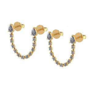 Pear-Shaped Diamond Earring G1D