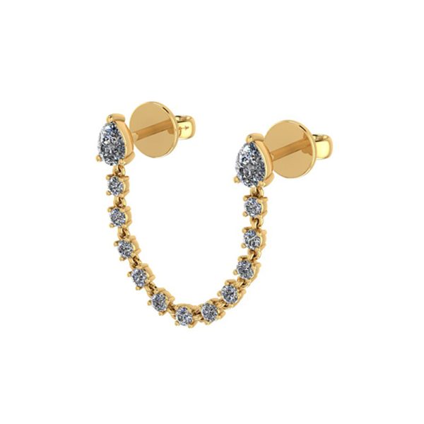 Pear-Shaped Diamond Earring G1S