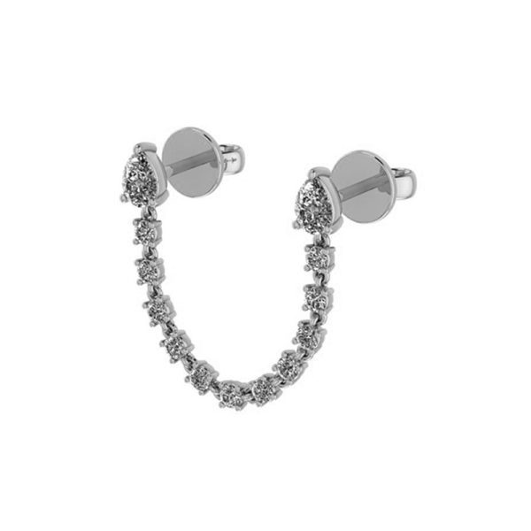 Pear-Shaped Diamond Earring W1S