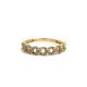 Thin Diamond Cuban Ring Gold 1