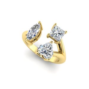 Fancy Three Shape Diamond Ring Y